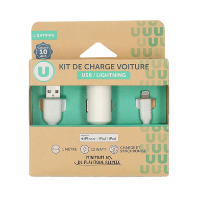 Kit chargeur voiture U NE514 USB-A/Lightning 12w