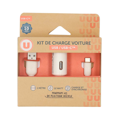 Kit chargeur voiture U NE515 USB-A/USB-C 12w