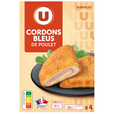 Cordon bleu de poulet surglé U x4 400G