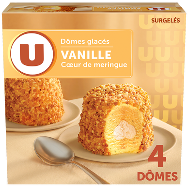 Dômes glacés vanille Ux4 300g