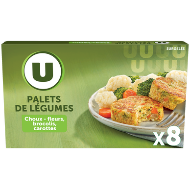 Galettes de choux fleurs, brocolis et carotte 300g