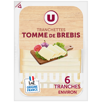 Tranchette tomme au lait pasteurisé de brebis U 120g