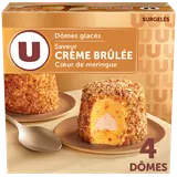 Dômes glacées crème brûlée U x4 300g