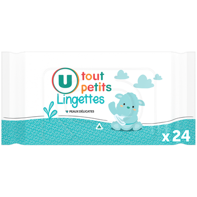 Lingette bébé U TOUT PETITS CLASSIC x24