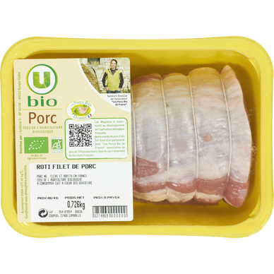 Rôti de porc BIO,  France, 1 pièce