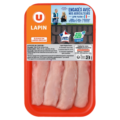 Filet de lapin,  France, 4 pièces