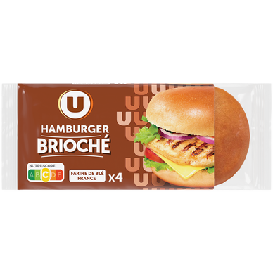 Pains Burger briochés x4 - 308g