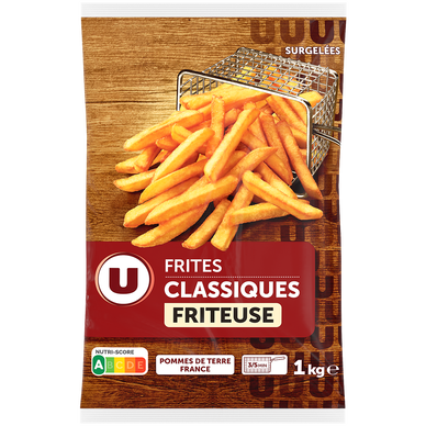 Frites sachet 1kg - pour friteuse
