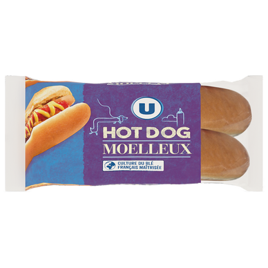 Pain spécial hot dog  x4,  -  250g