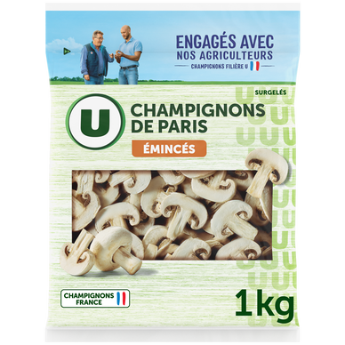 Champignons de Paris émincés  1kg