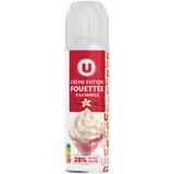 Crème UHT fouettée à la vanille sous pression 28% - 250g