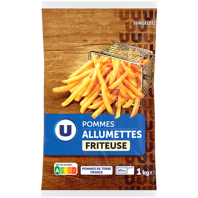 Frites allumettes - sachet 1kg - pour friteuse
