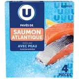 Pavés saumon avec peau  500g