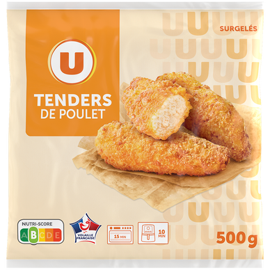 Tenders de poulet surgelés U 500g