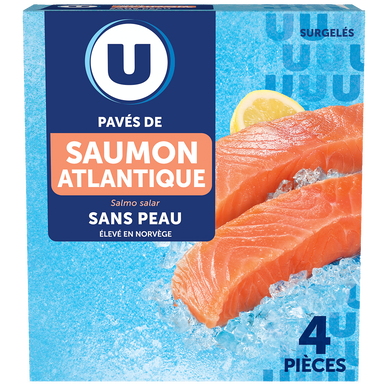 Pavés de saumon sans peau  500g