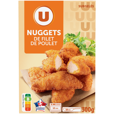 Nuggets de blanc de poulet  paquet de 300g