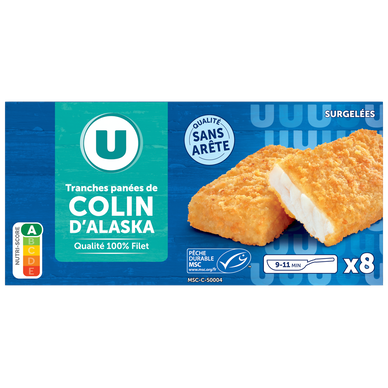 Panés de colin d'Alaska  8 unités, 400g