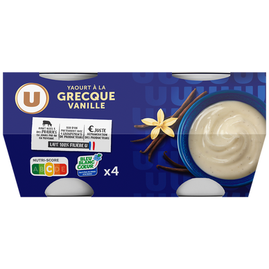Yaourt à la grecque vanille 4X150g