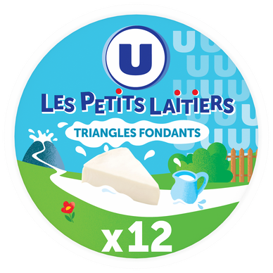 Fromage fondu nature, 12 portions triangles - 200g