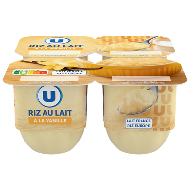 Riz au lait à la vanille  4x115g