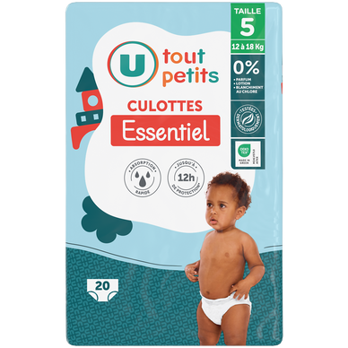 Couches-Culottes essentiel T5, 12 à 18kg - x20