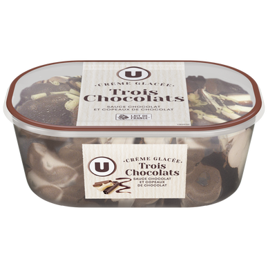 Bac crème glacée 3 chocolats - 496g