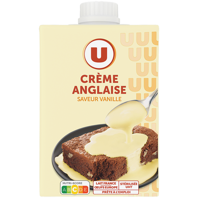 Crème anglaise saveur vanille, 50cl
