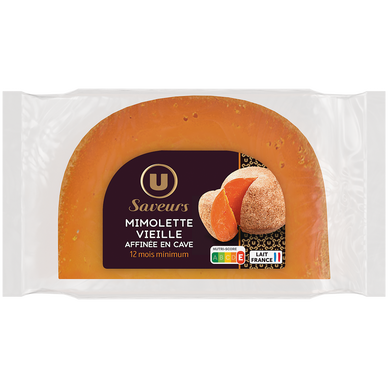 Mimolette vieille au lait pasteurisé  29% de MG, 200g