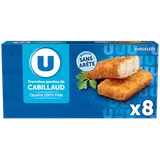 Panés de cabillaud U 8 pièces, 400g
