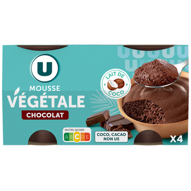 Mousse végétale chocolat - 4x55g