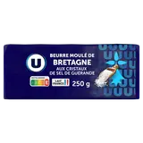 Beurre moulé cristaux sel Guérande 80%MG U plaquette 250g