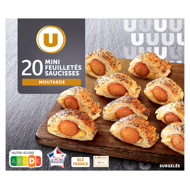 Mini feuilletés saucisses  x20  -  350g