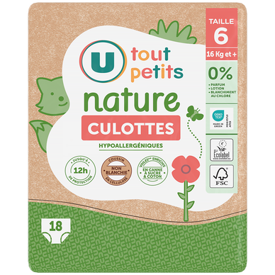 Couches-Culottes bébé tailles 6 16kg et + x18