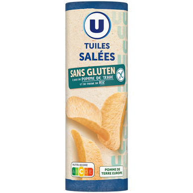 Tuiles salées sans gluten, tubo 170g