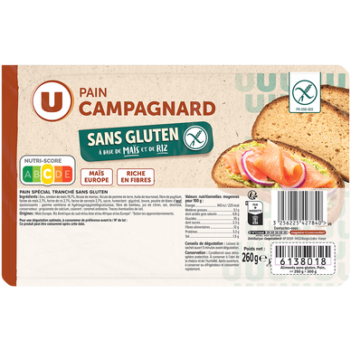Pain campagnard sans gluten  260g