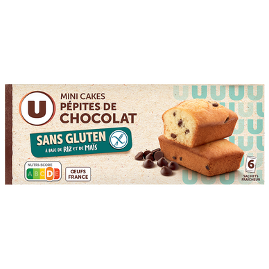 Cakes aux pépites de chocolat sans gluten 230g