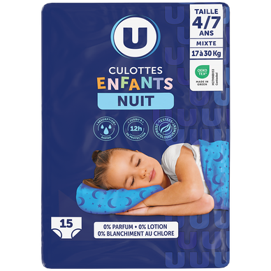 Culottes énurésie 4-7 ans x15