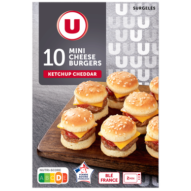 Mini cheeseburgers, x10 155g