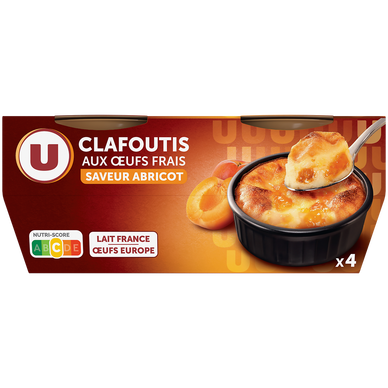 Clafoutis aux abricots  4x85g
