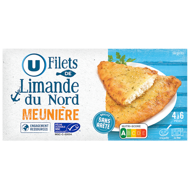 Filet de limande du Nord meunière  400g