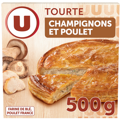 Tourte poulet champignons U 500g