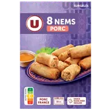 Nems au porc + sauce nuoc-mâm U x8 220g