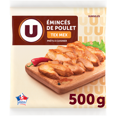 Emincés de Poulet Tex Mex U 500G