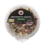Encornets géants sauce ail et persil, transformé en France, barquette,120g