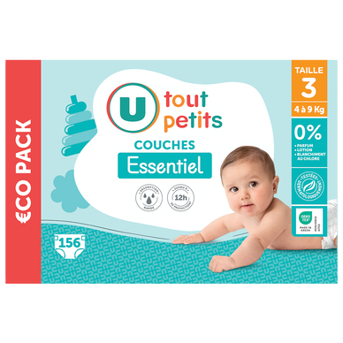 Couches T3 essentiel - 4/9kg - x156
