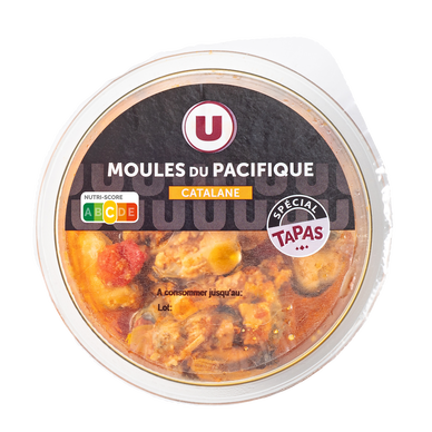 Moules à la Catalane U, transformé en France, barquette 100g