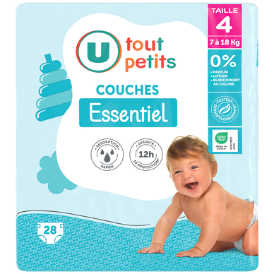 Couches T4 essentiel - 7/18KG - x28