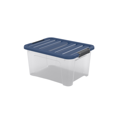 Boite de rangement couvercle et clips en polypropylène 23L