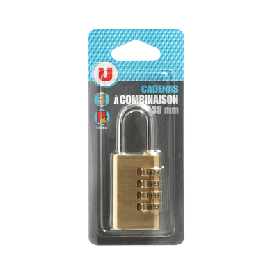 Cadenas à combinaison laiton - 30mm