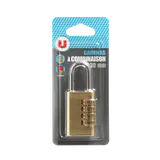 Cadenas à combinaison en laiton - 30mm